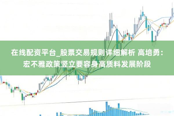 在线配资平台_股票交易规则详细解析 高培勇：宏不雅政策竖立要容身高质料发展阶段
